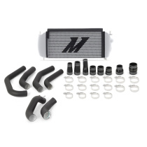 Ford F-150 2.7L EcoBoost Intercooler Kit 2015-2017 Silver Med Wrinkle Svarta Rör Mishimoto